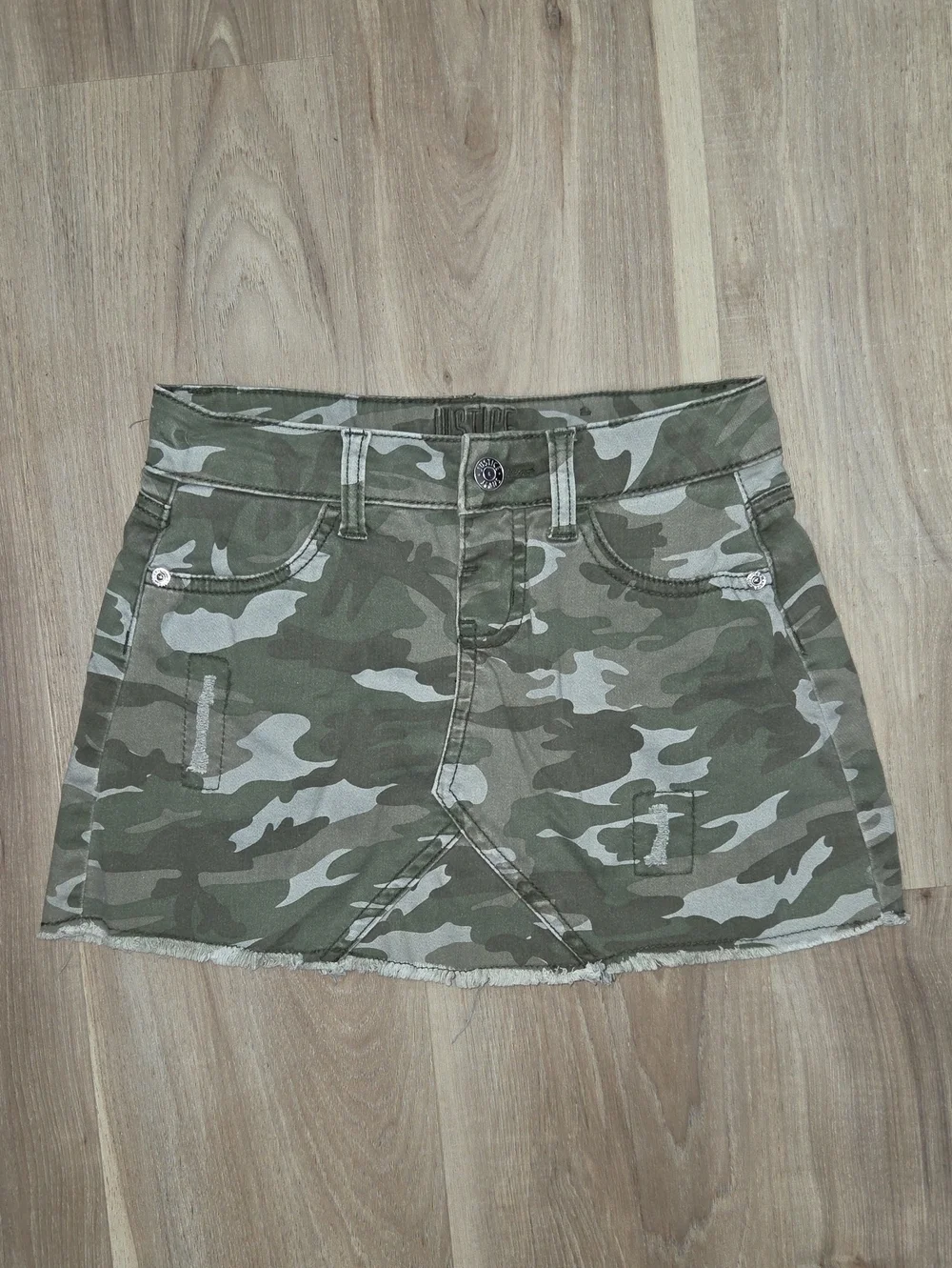•Justice• Little Girls Camo Jean Skirt